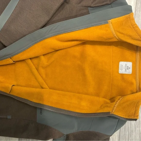 Ascend Men's Brown and Gray Performance Jacket - Picture 3 of 3